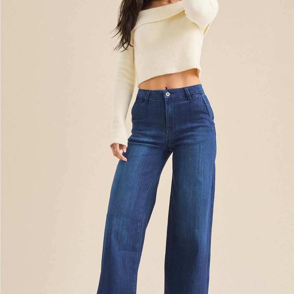 Altar'd State Indigo wide leg Jeans